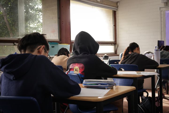 Students in the morning session